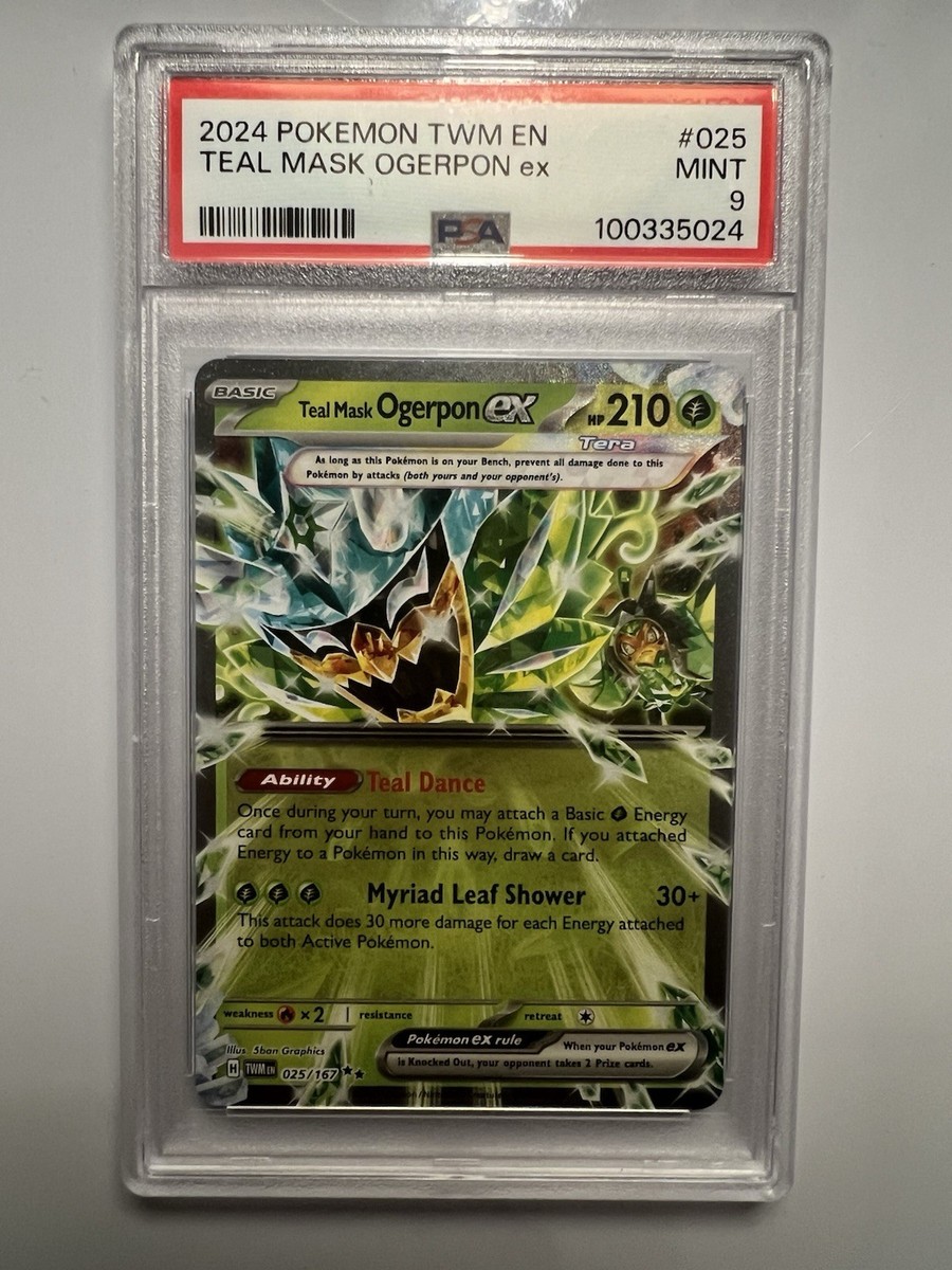 PSA 10 ホエルオー　ar Teal Mask Ogerpon ex 025/167 Sv06: Twilight Masquerade Holo