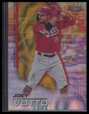 2021 Bowman's Best #78 Joey Votto Gold Lava Refractor #/75