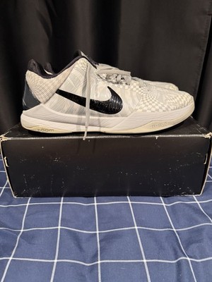 Size 12-Nike Kobe 5 Protro Zebra PE Men s Derozan PE Basketball Shoes Used w Box