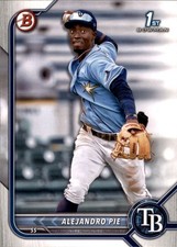 Alejandro Pie 2022 Bowman 1st Bowman #BP-99 Tampa Bay Rays