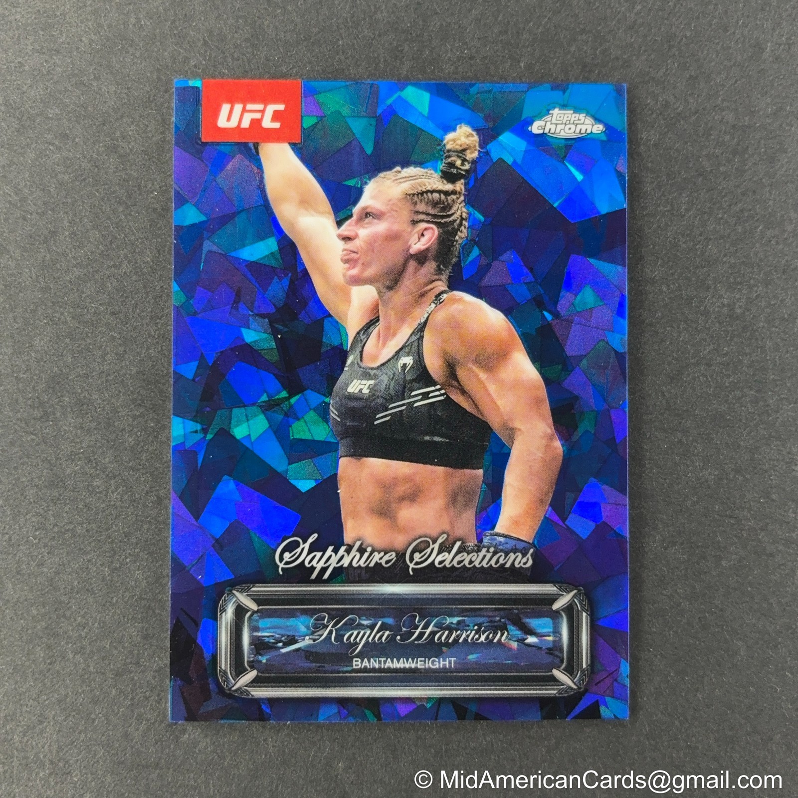 2025 Topps Chrome UFC Sapphire Kayla Harrison Sapphire Selections #SEL-9