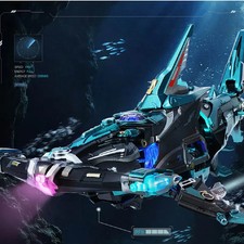 ROKR LED 3D Puzzle Mechanical Model Kits Hammerhead Shark Budding Toys Gifts
