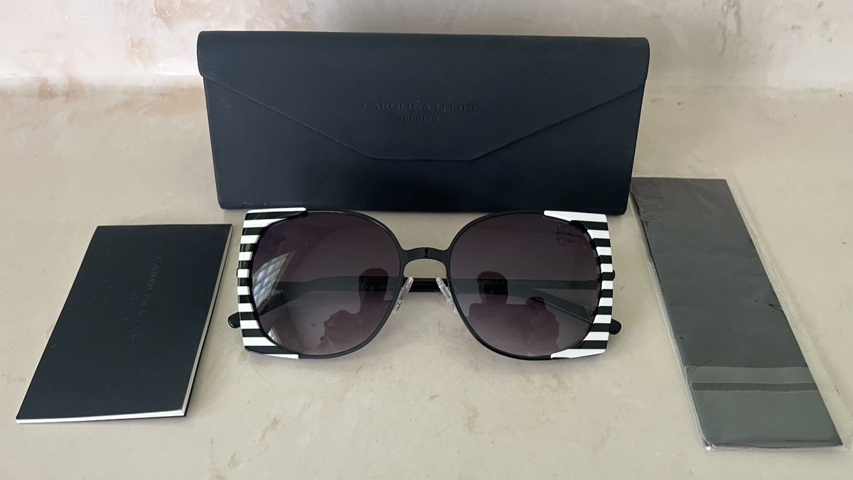CAROLINA LEMKE BERLIN CL7754-2 55-16/140 Black/White Striped 
