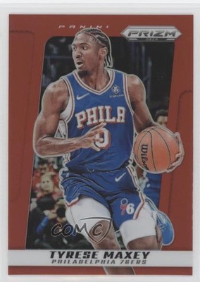 2024-25 Panini Prizm Deca Red Prizm 180/199 Tyrese Maxey #193 13c5