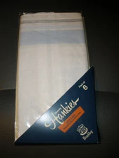 NEW Swanky Hankies Pack of 6 Wembley White with Blue Lines 2021