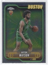 #107 2024-25 Topps Chrome BASE ^^ Anton Watson RC Celtics