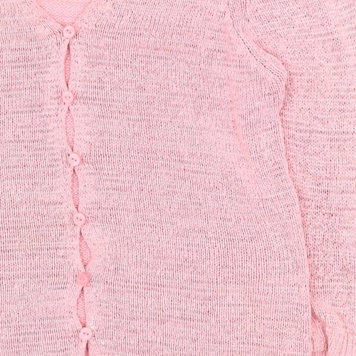 Marks and Spencer Women's Pink Cardigan V-Neck Size 10 - Picture 7 of 12