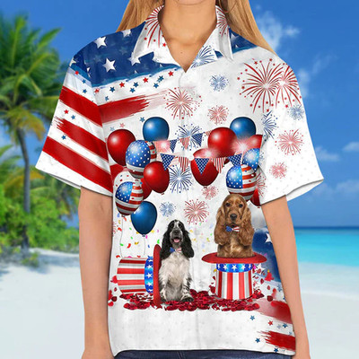 Cocker Spaniel Independence Day Trendy Hawaiian Shirt For Unisex 4Th Of July