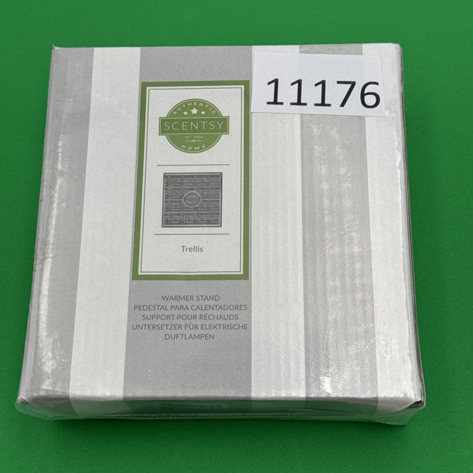 Scentsy Trellis Square Warmer Stand Metal, Brass Color