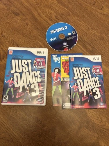 Just Dance 3 (Nintendo Wii) CIB COMPLETE & TESTED
