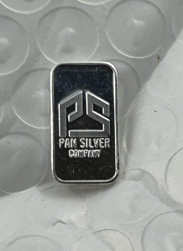 Pan Silver Company - 1 Gram .999 Fine Pure Silver Bullion Bar  1 Gram