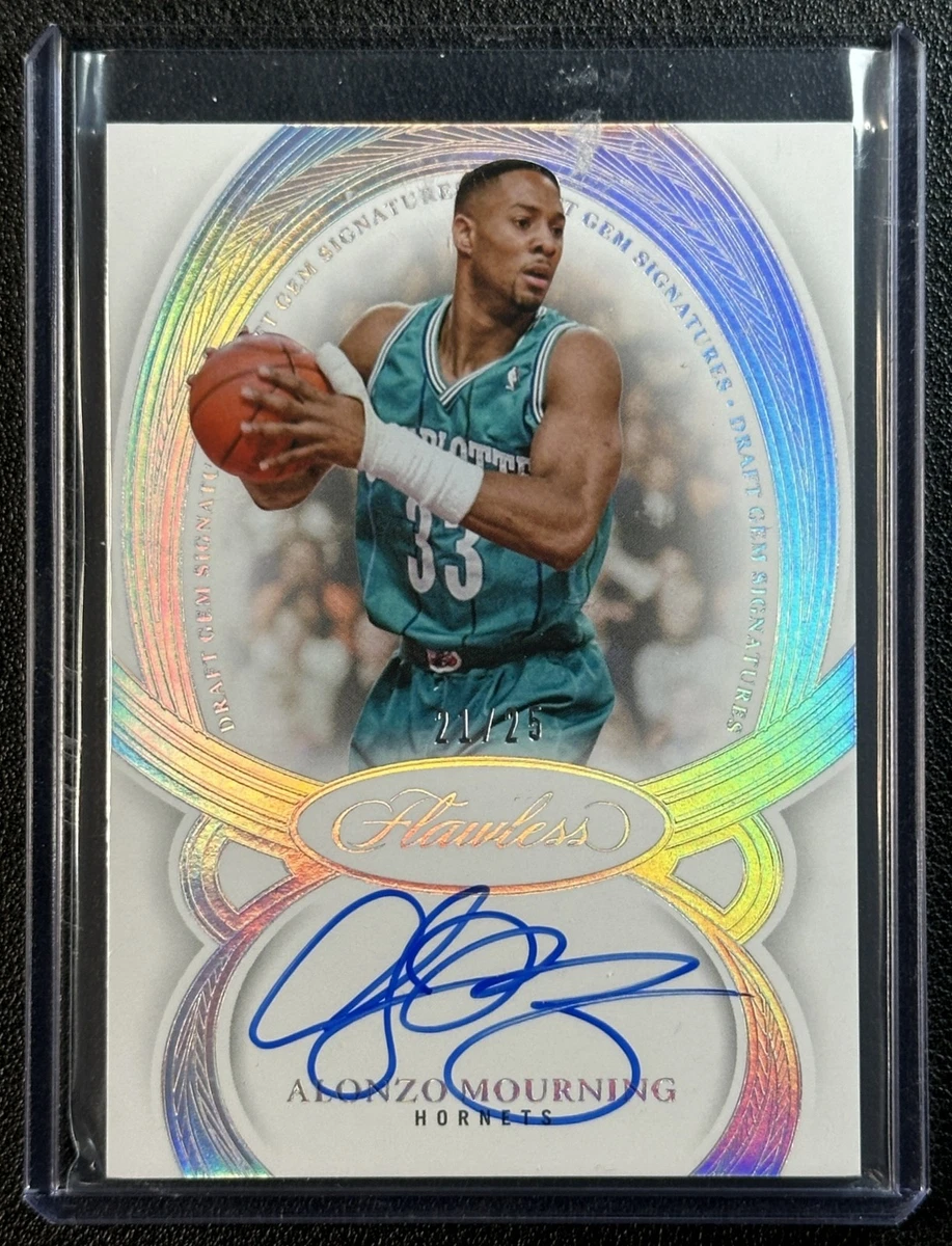 Alonzo Mourning Basketball Autographed Sports Trading Cards