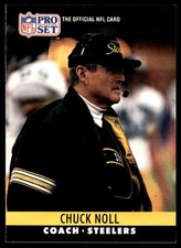Chuck Noll 1990 Pro Set #275 Steelers NFL READ FREE SHIPPING AutographDen
