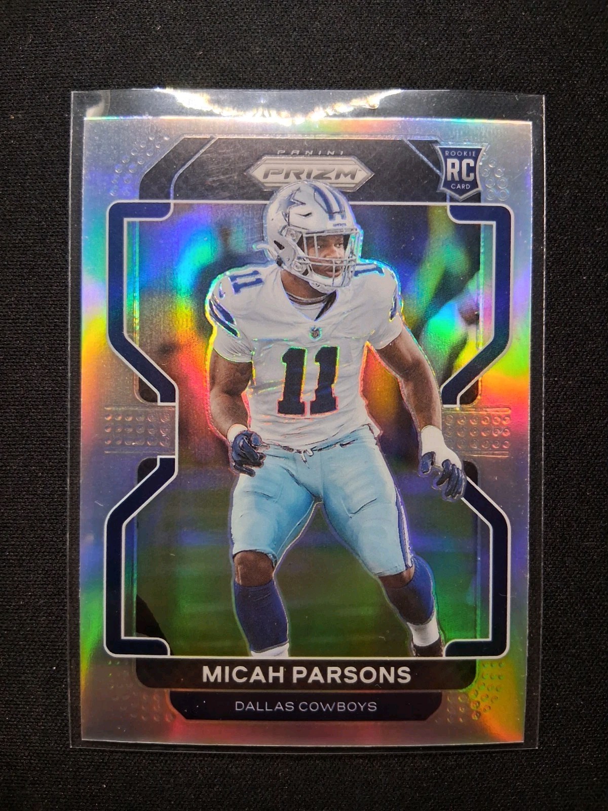 MICAH PARSONS 2021 PANINI PRIZM #382 ROOKIE SILVER RC COWBOYS