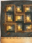 Handmade Fold & Stuff Log Cabin Quilt Table Mat, Lori Walker, Reva, Madison, VA — photo 4