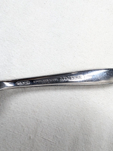 AMC Amcrest Lucerne Teaspoon Glossy Stainless Flatware Spoon Only Japan 6 inches - Picture 4 of 5