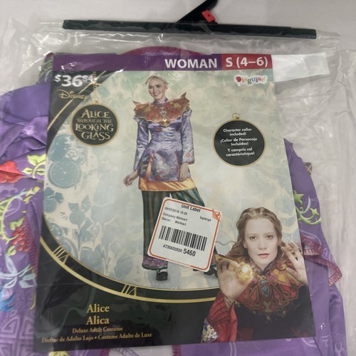 Deluxe Alice Through the Looking Glass Asian Style Costume, NWT, Purple Green - Picture 4 of 12