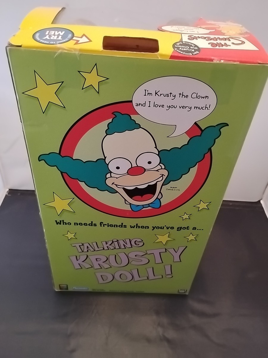 Playmates The Simpsons Talking Krusty The Clown Doll Treehouse Of