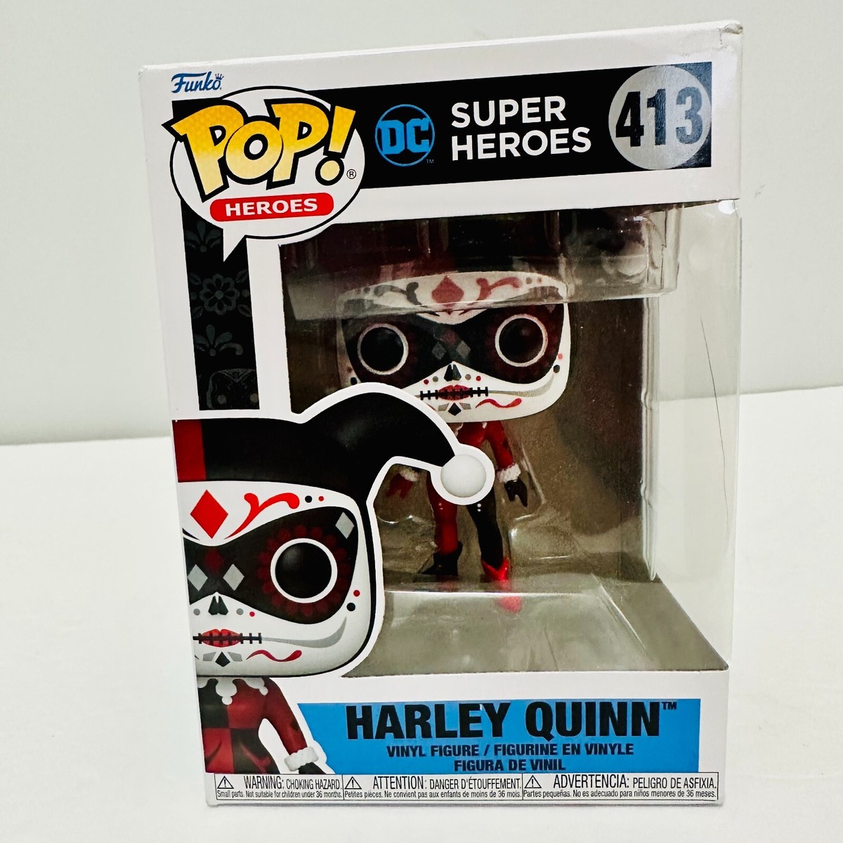 FUNKO POP HARLEY QUINN DAY OF THE DEAD VINYL FIGURINE DOLL DC