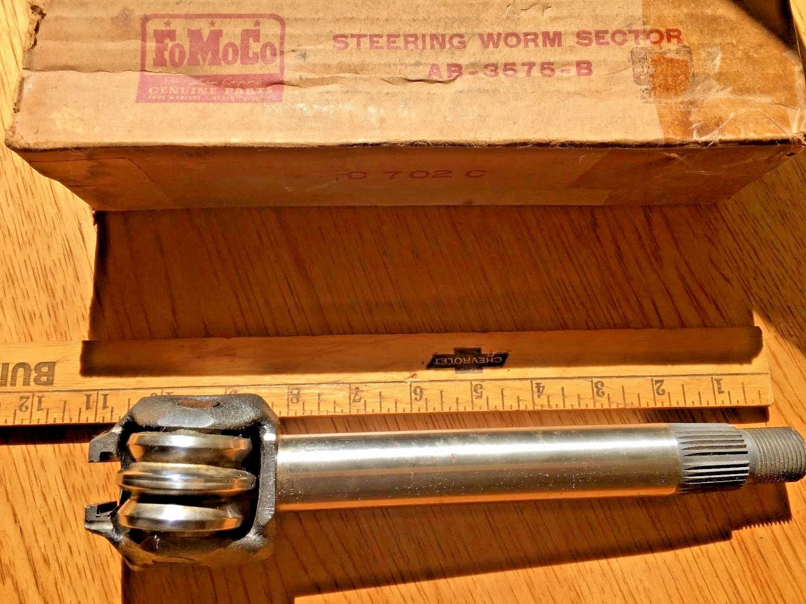 NOS 1952 1953 Ford steering worm sector AB3575B Ford eBay