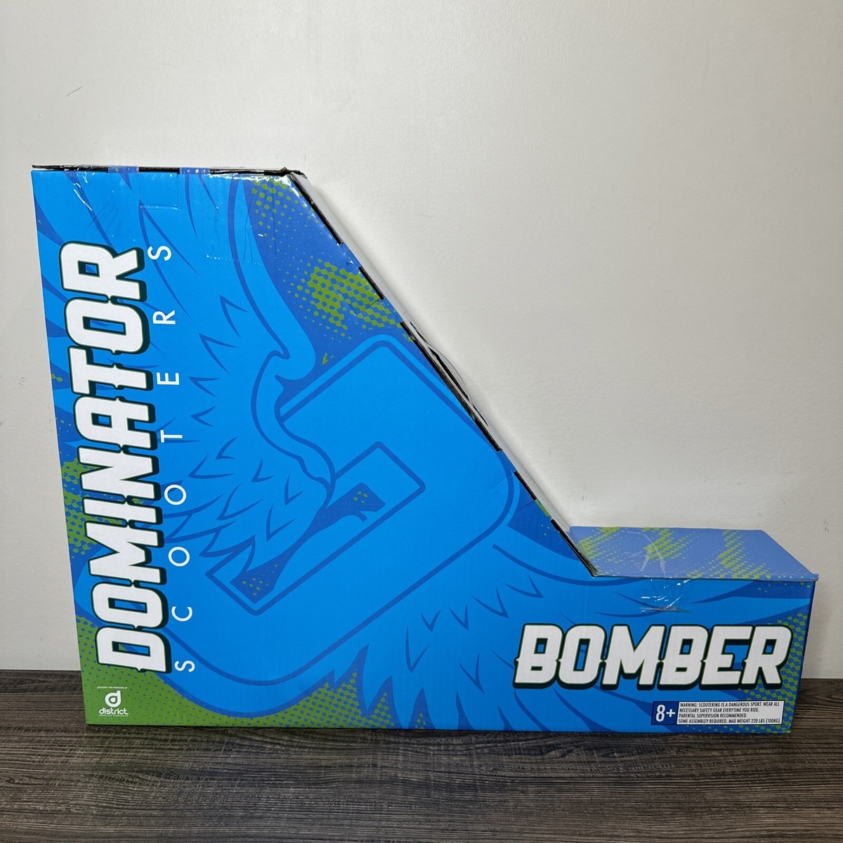 NEW Dominator Action Sports Bomber Pro Scooter (Blue/White