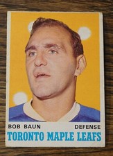1970-71 OPC #223 BOB BAUN VG RANGE-LIGHT CREASE!
