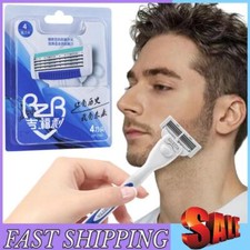 4PCS Men Razor Blade 4 Layer Balde Manual Razor Replacement Blades Refills 1.27 per razor