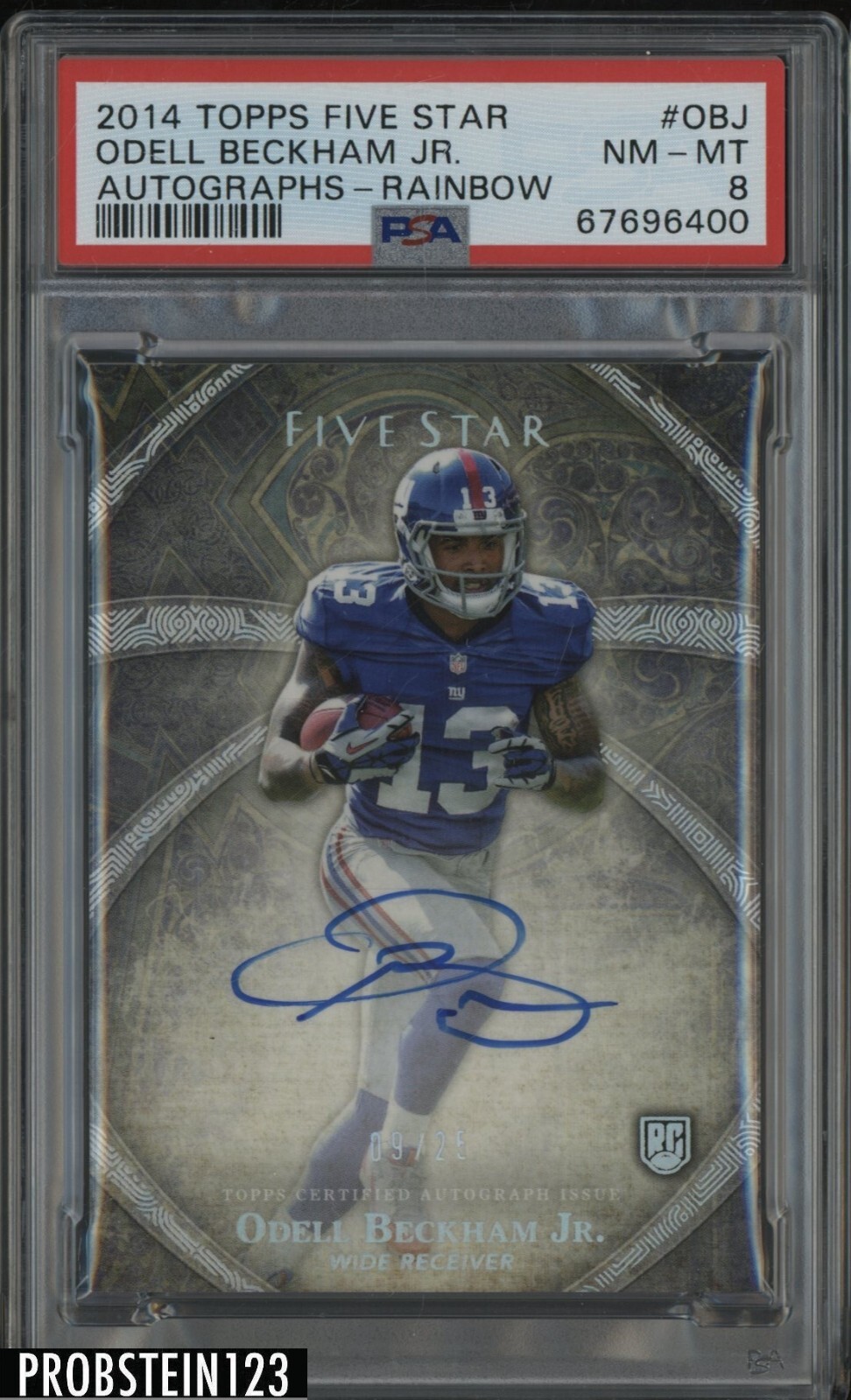 Odell Beckham Jr. Topps Five Star Autographs #OBJ Rainbow