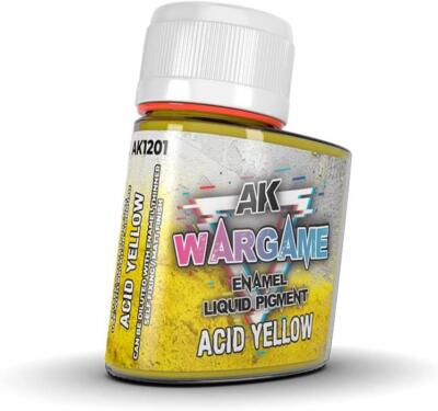 LTG AK-1201 | AK Interactive Wargame Enamel Liquid Pigments Acid Yellow 35ml
