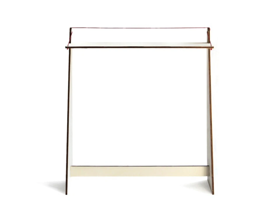 Mesa consola estrecha de madera para pasillo - Diseño único delgado para sala de estar Foto 2 de 4