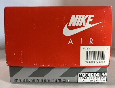 【ビンテージ品】Nike 90s Colorado No.7 Mサイズ Vintage 1980s -1990s NIKE AIR CRS TRNR Size 7 EMPTY BOX ONLY! “V1