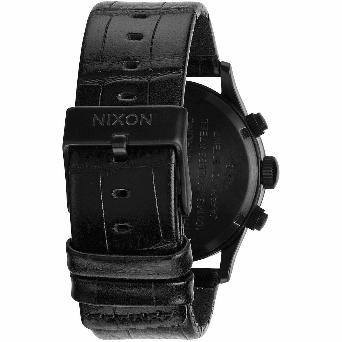 Nixon Sentry Chronograph Watch - Black Leather - A405-1886 / A405