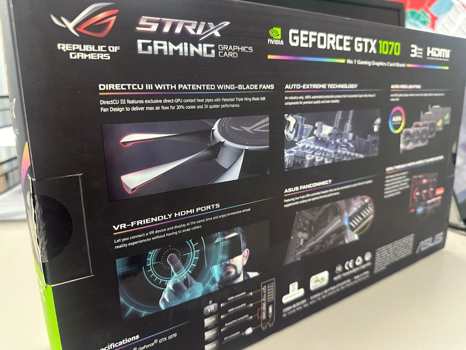 tarjetas gráficas asus geforce gtx 1070 Foto 2 de 3