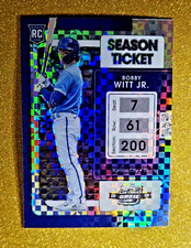 2022 Contenders Optic Rookie Ticket #19 BOBBY WITT JR. X-Fractor Checkerboard RC