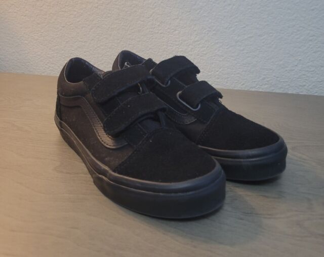 VANS Old Skool Kids Size 3 Sneakers Black on Black Shoes