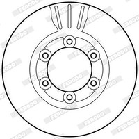 Ferodo Bremsscheiben Vorne Ø261Mm FüR KIA K2500 K2700 Bongo Pritsche/Fahrgestell