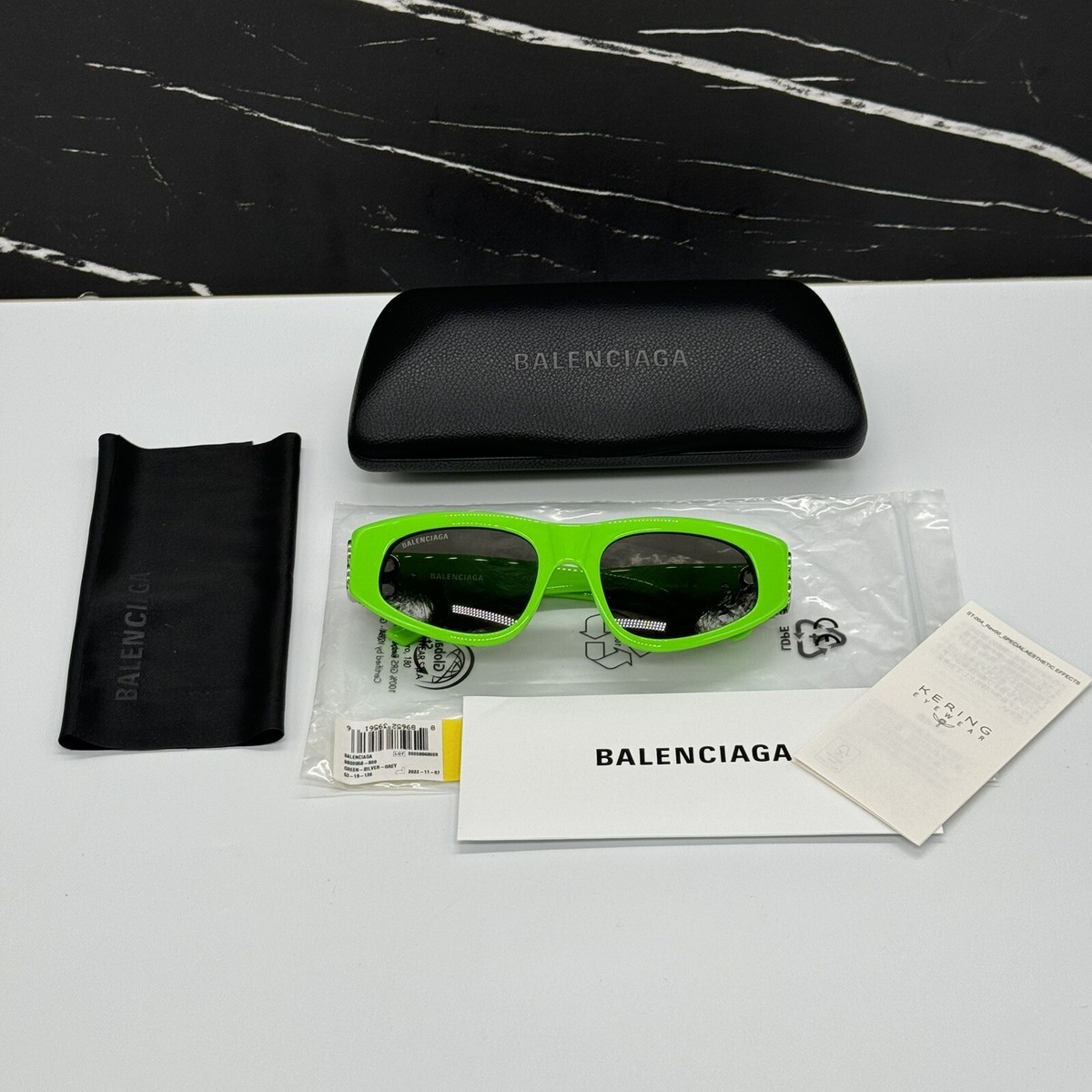 サングラス BALENCIAGA Woman Sunglasses Lime BB0095S 009 BALENCIAGA: Sunglasses woman - Lime | Balenciaga sunglasses