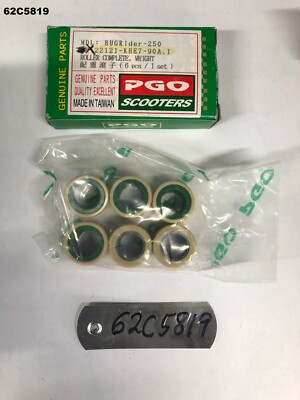 PGO BUG RIDER 250 ALL YEAR ROLLER WEIGHT SET GENUINE OEM LOT62 62C5819