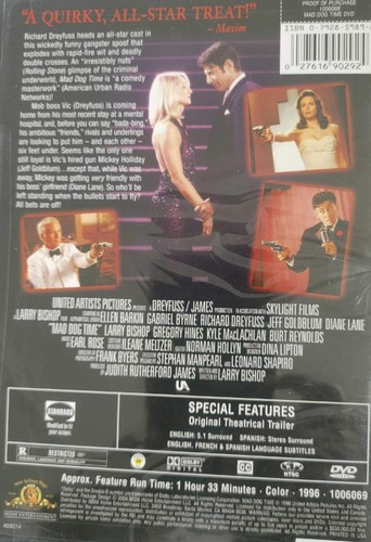 Mad Dog Time-DVD Ellen Barkin,Jeff Goldblum, Diane Lane NEW - Picture 2 of 2