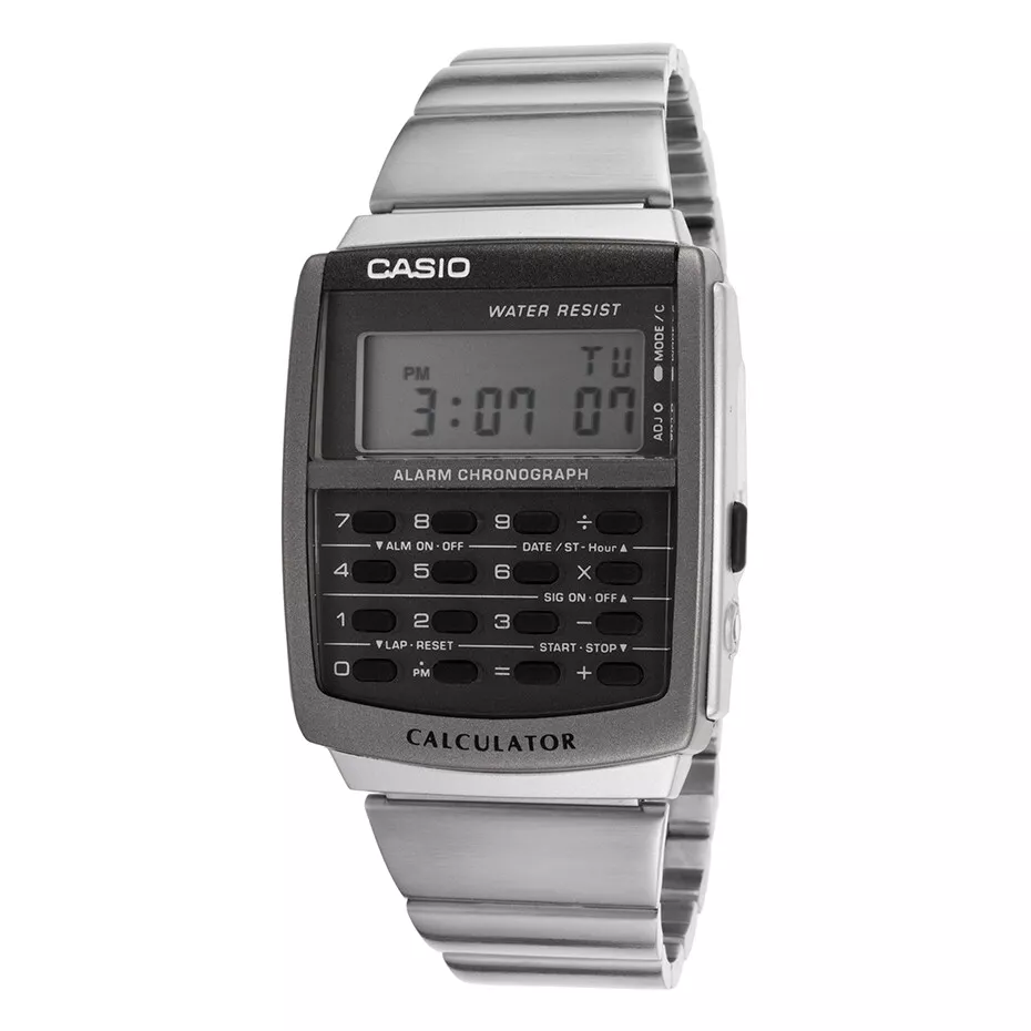 Casio calculator hotsell watch metal