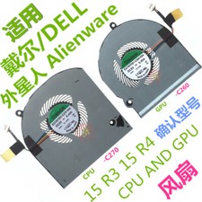for Dell Alienware15 R3 R4 series Laptop GPU CPU cooling fan 2 fans 4-wires