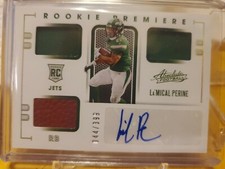 2020 ABSOLUTE LA'MICAL PERINE ROOKIE PREMIERE 3PL RELIC 44/399 AUTO JETS NEW PDT