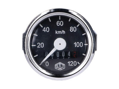 Tachometer Schmitt 120km/h rund 48mm Simson / MZ GS / Hercules Mofa