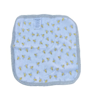 Lot Of 12  Burt's Bees Baby 100% Organic Cotton Washcloths - Bee Pattern