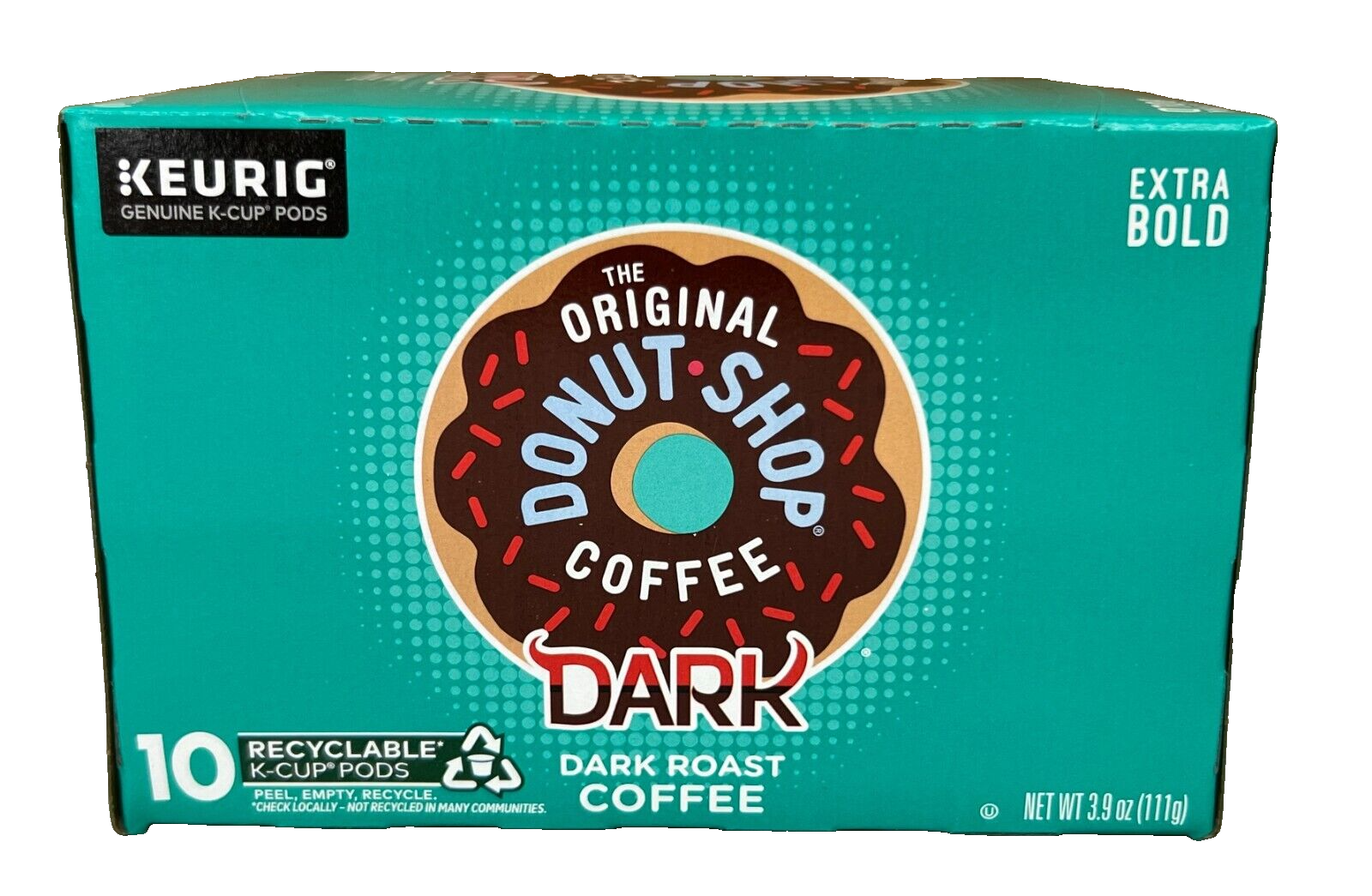 The Original Donut Shop Dark Roast Coffee K Cups Keurig 10 ct 3.9 oz