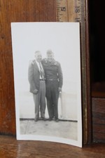 WWII Photo US Army Soldier With Father