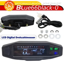 Tacho 12V Motorrad Quad ATV LCD Digital Tachometer Kilometerz&auml;hler Tachometer