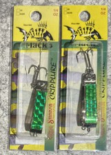 2 Packs Mack’s Cripplure 40220 1/4 OZ Nickel Green Prism