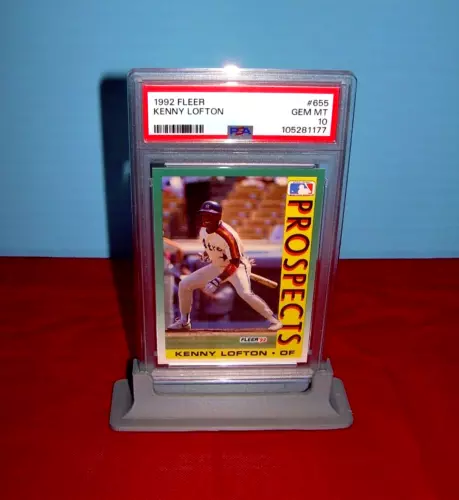 1992 FLEER KENNY LOFTON  #655 PSA 10