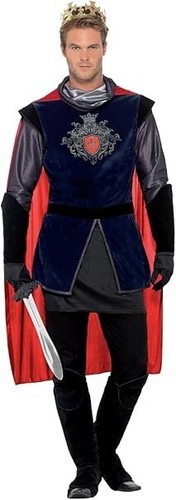 Adult King Arthur Medieval Legend Fancy Dress Party Costume